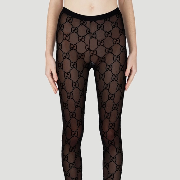 Gucci GG supreme tights in black - Picture 1 of 5